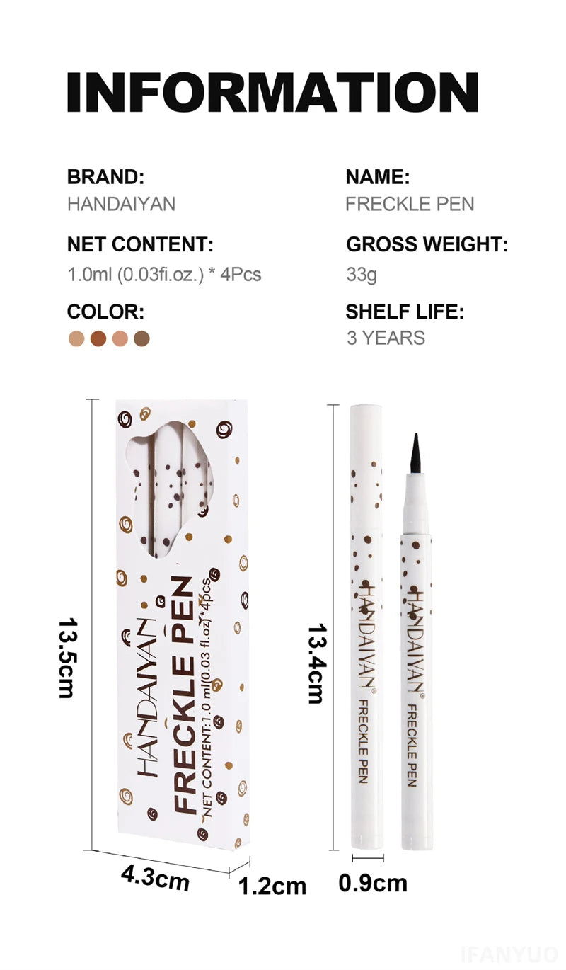 4PC Natural Freckles Pen