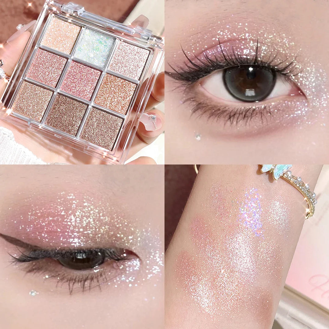 Pearlescent Fine Glitter Highlighter Palette