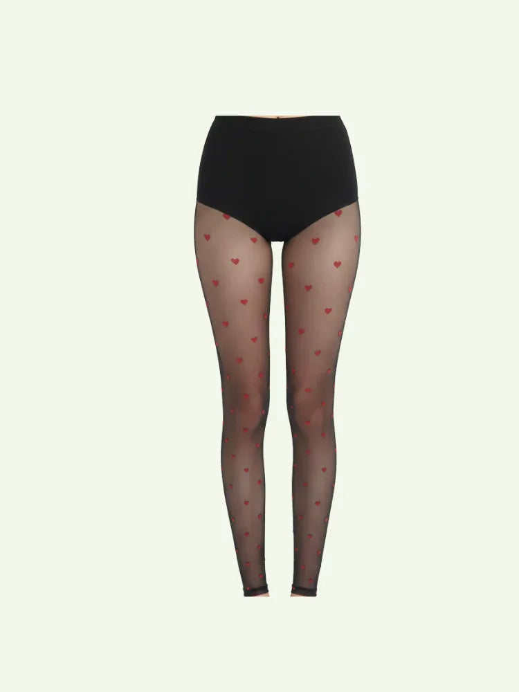 Red Heart Silk Stockings - PearKiss